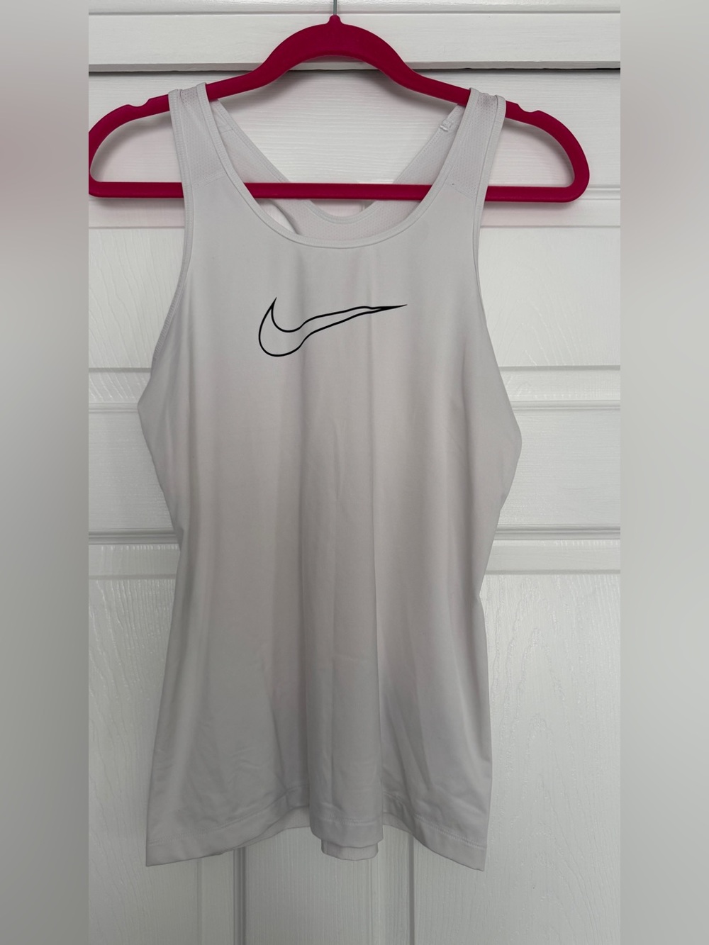 NIKE | Women's white dri-fit racerback running tank SMALL